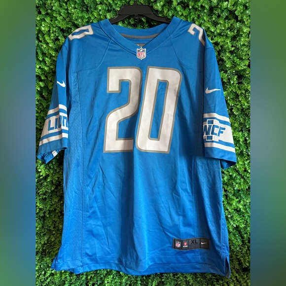 Nike Barry Sanders Blue Detroit Lions Game Retired Player Jersey Size XL - Picture 3 of 13